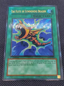 The Flute Of Summoning Dragon SDK-042 Holo Super Rare 1st Edition, Yugioh, LP - Image 2