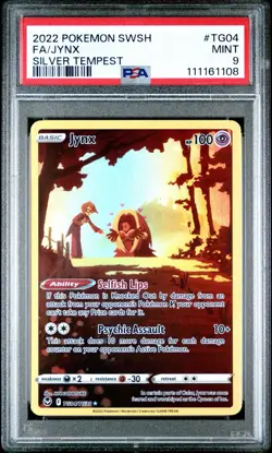 PSA 9 Pokemon Jynx TG04 Silver Tempest Trainer Gallery Ultra Rare Holo - Image 1
