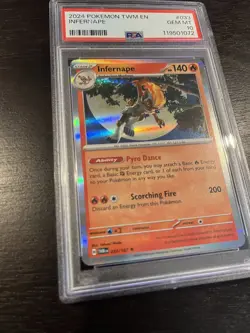 2024 Pokemon SV06 Twilight Masquerade TWM EN Infernape #033 PSA 10 GEM MINT - Image 2
