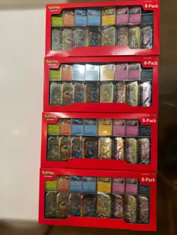 Pokemon Prismatic Evolutions Mini Tins 8-Pack Sealed - Lot of 4 Costco - Image 2