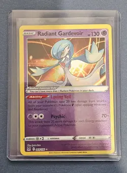 Radiant Gardevoir 069/196 SWSH Lost Origin Shiny Holo Rare Pokemon TCG 2022 NM - Image 2
