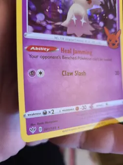 Mimikyu 81/189 Holographic Rare Promo Darkness Ablaze Pokemon TCG Picachu Stamp - Image 3