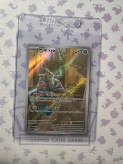 SEALED Pokemon Mimikyu SVP 075 Paldean Fates Full Art Holo Black Star Promo NM - Image 1