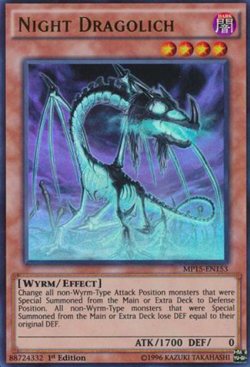 1X NM Night Dragolich - Various Sets - Ultra Rare 1st Edition yugioh - Image 1