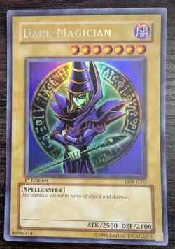 Yu-Gi-Oh Dark Magician LOB-E003 Legend of Blue Eyes 1st Edition Ultra Rare - Image 1