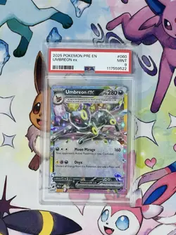 Pokemon TCG Umbreon EX 60/131 Double Rare Holo Card Prismatic Evolutions PSA 9 - Image 1