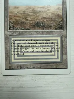 Magic the Gathering Scrubland Revised Edition Dual Land Regular Card - Image 3