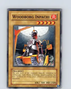 Yu-Gi-Oh TCG Woodborg Inpachi 5DS1-EN006 Unlimited Common Card Played MP-LP - Image 1