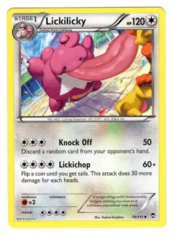 Pokemon TCG Lickilicky XY Furious Fists 79/111 Regular Uncommon Card NM - Image 1