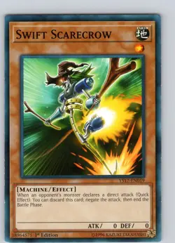Yu-Gi-Oh TCG Swift Scarecrow YS17-EN019 1st Edition Regular Common Card NM - Image 1