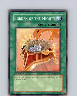 Yu-Gi-Oh TCG Burden Of The Mighty SDWS-EN019 1st Edition Common Card NM - Image 1