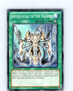 Yu-Gi-Oh Abyss-Scale Of The Kraken ABYR-EN056 1st Edition Common Card NM - Image 1