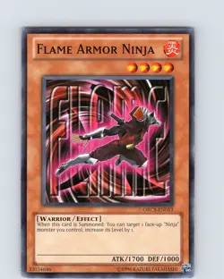 Yu-Gi-Oh TCG Flame Armor Ninja ORCS-EN013 Unlimited Common Card NM - Image 1