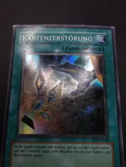 YUGIOH 2003 | CARD DESTRUCTION | SDY-G038 | OLD PRINT GERMAN | GD (HEAVY PLAYED) - Image 5