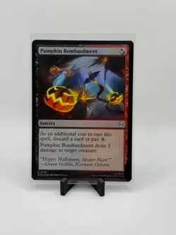 x1 Pumpkin Bombardment - Foil C MTG Marvel's Spider-Man M/NM, English - Image 1