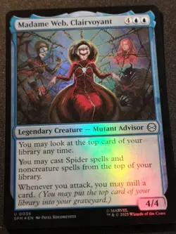 Madame Web, Clairvoyant - Foil - SPM - MTG - EN - NM - 0036 - Image 1