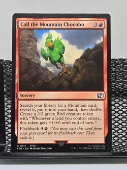 MTG, Call the Mountain Chocobo , C, Final Fantasy, FIN, NM/MINT, 0131 - Image 1