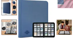 Trading Card Binder 9 Pocket 432 Slots Plastic Zipper Album for MTG Sports Cards - Image 2