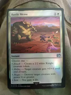 MTG Magic the Gathering Battle Menu (9/764) Final Fantasy FOIL PACK FRESH - Image 1