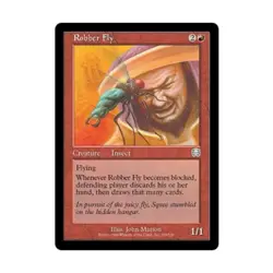 WOTC MtG Mercadian Masques Robber Fly (U) (Foil) NM - Image 1
