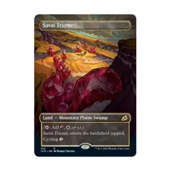 WOTC MtG Ikoria Lair of Behemoths Savai Triome (Showcase) (R) NM - Image 1