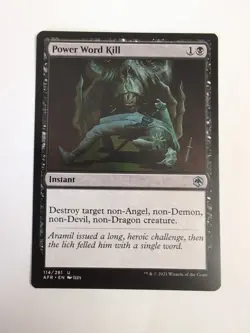 MTG Power Word Kill Adventures in the Forgotten Realms 114/281 - Image 1