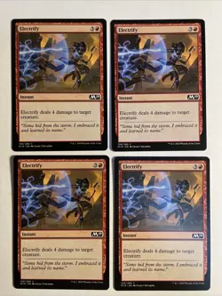 4x Mtg Core Set 2019 M19 Electrify NM Magic The Gathering - Image 1
