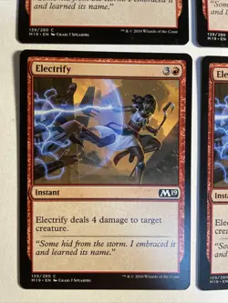 4x Mtg Core Set 2019 M19 Electrify NM Magic The Gathering - Image 2