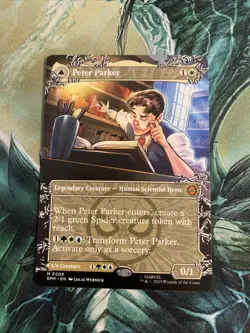 2025 Magic The Gathering MTG Marvel EN Peter Parker Borderless #M 0208 - Image 1