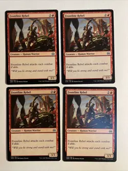 4x Mtg Aether Revolt Frontline Rebel NM Magic Karte Magic The Gathering - Image 1