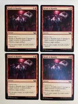 4x Mtg Streets Of New Capenna Ready To Rumble NM/M Magic The Gathering - Image 1