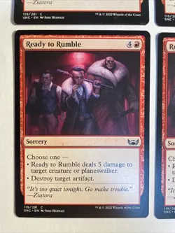 4x Mtg Streets Of New Capenna Ready To Rumble NM/M Magic The Gathering - Image 2