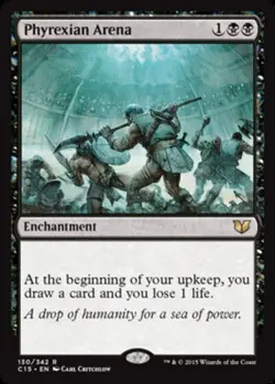 1x Phyrexian Arena Light Play, English Commander 2015 MTG Magic - Image 1