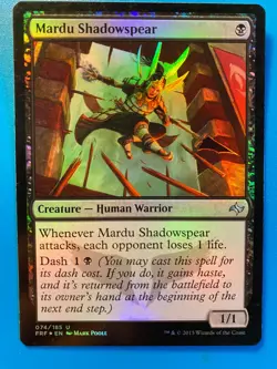 MTG 1x FOIL Mardu Shadowspear # 74 Fate Reforged Magic the Gathering Card x1 NM - Image 1