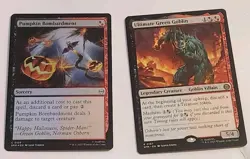 MTG Ultimate Green Goblin & Pumpkin Bombardment Foil Magic Marvel's Spider-Man - Image 1
