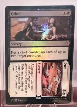 MtG Grind Dust Hour of Devastation Prerelease FOIL - Image 1