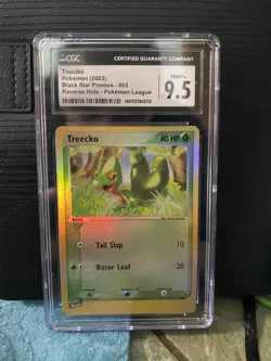 Pokemon Treecko Reverse Holo Black Star Promo #003 CGC Mint+ 9.5 - Image 1