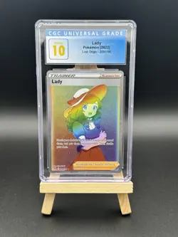 POKEMON Lady Rainbow Rare Lost Origin 208/196 CGC 10 Pristine! PSA 10 Equivalent - Image 1