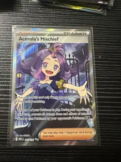 Acerola's Mischief 165/132 Mega Evolution Pokemon Full Art Trainer - Image 1