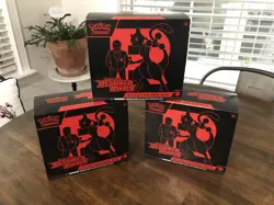 3 Empty Pokemon Destined Rivals ETB Elite Trainer Box WITH Slipcover NO PACKS - Image 1