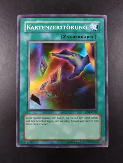 YUGIOH 2003 | CARD DESTRUCTION | SDY-G038 | OLD PRINT GERMAN | VG-EX (MP) - Image 1