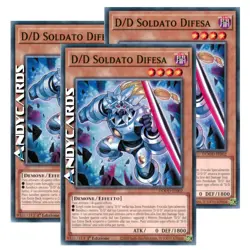 D/D SOLDATO DIFESA 3x (D/D Defense Soldier) • Comune • DOOD IT002 • 1Ed • Yugioh - Image 1