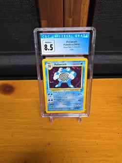 CGC 8.5 Poliwrath 15/130 Base Set 2 Holo Rare Graded Pokemon Card NM/MINT psa - Image 3