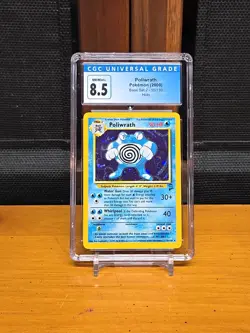 CGC 8.5 Poliwrath 15/130 Base Set 2 Holo Rare Graded Pokemon Card NM/MINT psa - Image 5