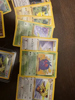 Vintage Pokemon Card Lot Holo 1st Edition DAMAGED 350+ Lot - Image 3