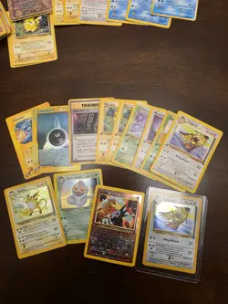 Vintage Pokemon Card Lot Holo 1st Edition DAMAGED 350+ Lot - Image 4
