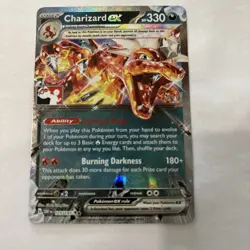 Charizard Ex 125/197 OBF Prize Pack Play Stamped - Pokemon TCG Cards - Image 1