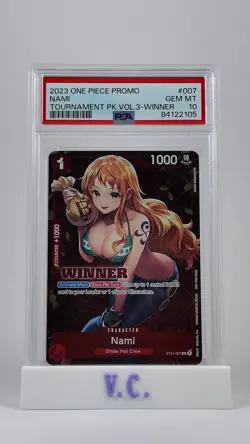 Nami Tournament Pack Vol. 3 Winner ST01-007 One Piece Promotion Cards PSA 10 - Image 3