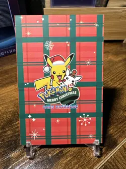 Pokemon Merry Christmas Card Database Pikachu Hi-Oh Heart Holo - Image 4