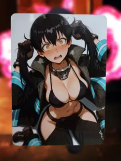 Tamaki Kotatsu Fire Force Anime Waifu Sexy Goddess Doujin Lewd Hentai Card - Image 1